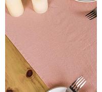 GOAQUA Runner da tavola in Cotone Encre unita semplice ed Élégante Forniture per Feste di eventi Decoraioni in Tessuto Tovaglietta per Feste di Matrimonio Centrino di Natale, Rose, 30 x 180 cm