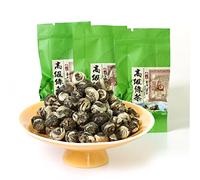 GOARTEA 10pcs 8g Nonpareil Supreme Jasmine Pearls Tea - Perles De Jasmin Thé Vert Jasmine Green Tea Thé vert au Jasmin - Easy Bag