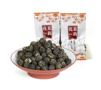 GOARTEA 10pcs 8g Premium Grade - Jasmine Pearls Tea Perles De Jasmin Thé Vert Jasmine Green Tea Thé vert au Jasmin - Easy Bag