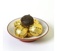 GOARTEA Puerh Tea - Ripe Thé Pu erh Cake 40Pcs / 6.35oz 2015 Year Sticky Glutinous Rice Flavor -Yunnan Pu erh Puer Pu'er- Chinois Tea - Mini Puerh Tuocha