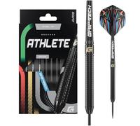 GOAT - Athlete Black Brass Fléchettes Pointes d'acier 13 G, Comprend 3 Barrels, 3 Flights et 3 Shafts