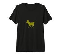 Goat Bouc émissaire Chèvre Olive T-Shirt Haut de Gamme