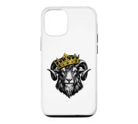 Goat Crown King Greatest of Funny Goat Crowned Coque pour iPhone 12/12 Pro
