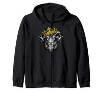 Goat Crown King Greatest of Funny Goat Crowned Sweat à Capuche