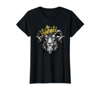 Goat Crown King Greatest of Funny Goat Crowned T-Shirt Graphique avec Valeur