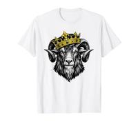 Goat Crown King Greatest of Funny Goat Crowned T-Shirt Graphique avec Valeur