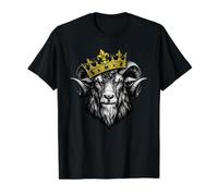 Goat Crown King Greatest of Funny Goat Crowned T-Shirt Graphique avec Valeur