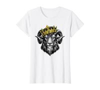 Goat Crown King Greatest of Funny Goat Crowned T-Shirt Graphique avec Valeur