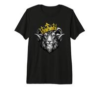 Goat Crown King Greatest of Funny Goat Crowned T-Shirt Haut de Gamme