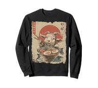 Goat Farm Farmer Vintage Ramen Nouilles Japonaises Sweatshirt