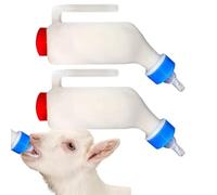 Goat Feeding Bottles - Lamb Nursing Feeder with Scaled Measurement | Upside Down Hangable Bottle for Small Animals, Breeding and Pet Care Tool for Sheep Puppy Cow Farm