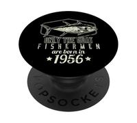 Goat Fishermen are Born in 1956 Funny Fishing PopSockets PopGrip Adhésif