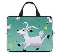 Goat Frolic Housse pour ordinateur portable 13" ultra fine, légère et imperméable en néoprène durable avec dragonne