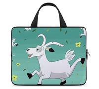 Goat Frolic - Housse pour ordinateur portable ultra fine, légère et imperméable - Sac pour ordinateur portable de 12 po - Matériau en néoprène durable - Sac de protection portable avec dragonne