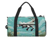 Goat Frolic Sac de sport pour femme et homme avec compartiment à chaussures étanche Sac de voyage Sac de sport pour sports gymnases yoga, Goat Frolic, Taille unique