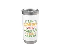 Goat Funny My Comfort Zone sent les chèvres Gobelet isotherme en acier inoxydable double paroi