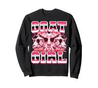 Goat Girl Fermier de chèvre Ferme Rancher Années 90 Style Bootleg Sweatshirt