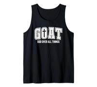 Goat God Over All Thing Bible chrétienne Disant la Foi Débardeur