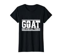 Goat God Over All Things Christian Faith Jésus T-Shirt Graphique avec Valeur