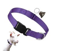 Goat Grazing Collar Bell Set | Adjustable Nylon Zinc Alloy Livestock Strap 14.3-20.7inch 25g | Anti Loss Ranch Training Accessory Sheep Cow Herding Equipment Outdoor Pasture Farm | Durable Buckle Nois