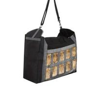 Goat Hay Feeder, Portable Hangable Feeder, Water-Resistant Slow Feed Hay Bag, Waterproof Food Storage Container for Sheep, Cattle, and , 60x48x25 Cm, 271g, Oxford Cloth