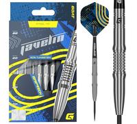 GOAT - Javelin, 90% Tungstène, 26 G, Argent, Fléchettes Barrel Sculpté 7mm