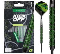 GOAT - Kick-Off, 95% Tungstène, 23 G, Vert, Grip Fraisé, Pointe Conique