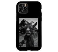 Goat Meme Country Humor Farm Chaos Scene Broken Barnyard Coque pour iPhone 11 Pro