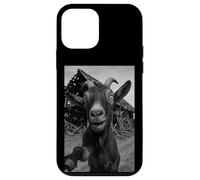 Goat Meme Country Humor Farm Chaos Scene Broken Barnyard Coque pour iPhone 12 Mini