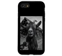 Goat Meme Country Humor Farm Chaos Scene Broken Barnyard Coque pour iPhone SE (2020) / 7/8