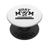 Goat mom Like a Normal mom Except Much Colour PopSockets PopGrip Adhésif