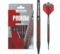 GOAT Podium Fléchettes à pointe souple 20 g 80 % tungstène noir et rouge