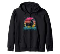 Goat Retro Vintage 70s 80s Style Farm Animals Lover Sweat à Capuche