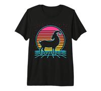 Goat Retro Vintage 70s 80s Style Farm Animals Lover T-Shirt Haut de Gamme