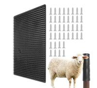 Goat Scratching Post, Itch Relief Mat for Farm Animals, Reusable Safe Grooming Board for Horses, Cows, Goats, and Livestock Relief and Grooming Needs 36cm/14.17 inches