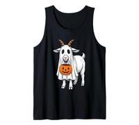 Goat Trick Or Treating - Drôle de chèvre fantôme Effrayant Halloween Débardeur