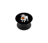 Goat Trick Or Treating - Drôle de chèvre fantôme Effrayant Halloween PopSockets PopGrip Adhésif