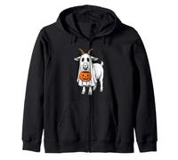 Goat Trick Or Treating - Drôle de chèvre fantôme Effrayant Halloween Sweat à Capuche