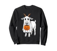 Goat Trick Or Treating - Drôle de chèvre fantôme Effrayant Halloween Sweatshirt