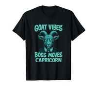 Goat Vibes Boss Moves Capricorne Zodiaque Art T-Shirt