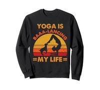 Goat Yoga Baaa-Lancing My Life Retro Balance Pose Humour Sweatshirt