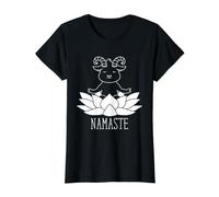 Goat Yoga Namaste Lotus Méditation Animaux de la Ferme Yogi Art T-Shirt Graphique avec Valeur