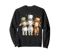 Goats Farm Farmer Leprechaun Trèfle Jour de la Saint-Patrick Sweatshirt