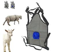 Goats Skirt Apron, Goat Anti Breeding Apron for Goats Sheep, Livestock Clothing with Adjustable Strap, Polyester Resistant Material (Blue)