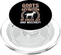 Goats The Four Legged Definition of Sheer Joy and Mischief PopSockets PopGrip pour MagSafe