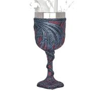 Gobble De Vin À Double Dragon Médiéval - Chalice Coeur Dragon, Tasse Fantaisie Gothique, Verre Collection, Vitrage Figurine Peint La Main | Coupe Consommation Nouveauté Pour Cadeau Mariage