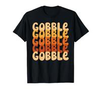 Gobble Funny Thanksgiving Day Autumn Fall Season Pèlerin T-Shirt