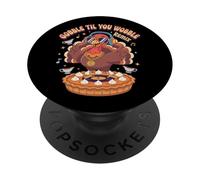 Gobble Til You Wobble Remix Thanksgiving Turquie DJ Musique PopSockets PopGrip Adhésif