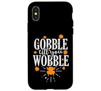 Gobble Till You Wobble USA America Holiday Coque pour iPhone X/XS
