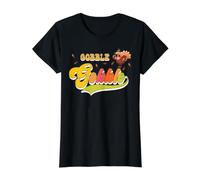 Gobble Turkey Day, Joyeux dîner de Thanksgiving, Pilgrim Autumn T-Shirt Graphique avec Valeur